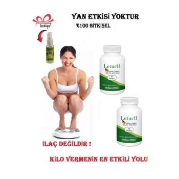 Letucil Biberiye ve Yeşil Etkili nıza-İncelmenize Takviye 30lu x 2 adet