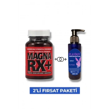 Magna Rx Erkeklere Özel Performans Takviyesi 60lı Mucizevi Li.bido Cream 125 ml