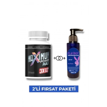 Maximum Power Erkek Performansı Arttıran 30lu Takviye Mucizevi Lib.ido Arttırıcı Krem 125 ml