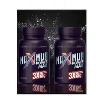 Maximum Power Max 3x Effect Erkeklere Extra Sertlik Maxìmum Güç 30 Lu X 2 Adet