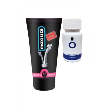 Maxsize Erkeğe Özel 50 ml Krem + Yanında O Caps 15li Erkeğe