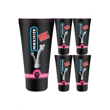 Maxsize Maxi Size Cream Erkeğe Özel 5 Adet 50 ml Şekillendirici Hareketleyici Krem