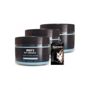 Mens 3lü Snmp20328 Smoothing Cream 100 ml Antiwrinkle Erkek Yüz Cilt Kremi + Yanında Jel