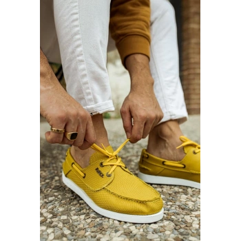 Mevsimlik Keten Ayakkabı  Sarı