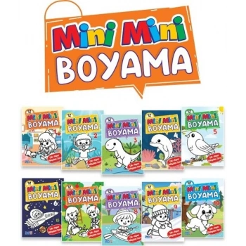 Mini Mini Boyama Kitabı Büyük Boy (10 Çeşit - 50 )