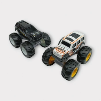 Mini Off-Road Araçlar 2li - Siyah Beyaz
