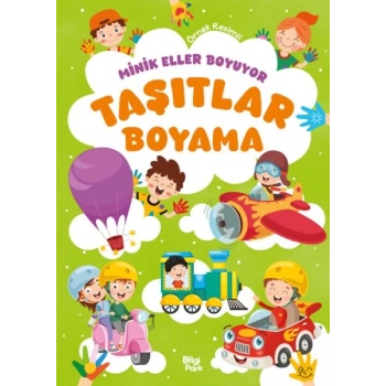 Minik Eller Boyuyor – Taşıtlar Boyama Kitabı (Örnek li)
