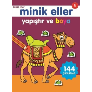 Minik Eller Yapıştır Ve Boya - Bordo