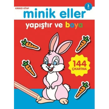 Minik Eller Yapıştır Ve Boya - Kırmızı