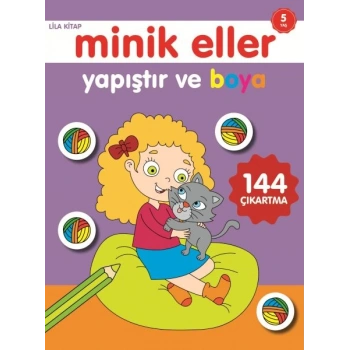 Minik Eller Yapıştır Ve Boya - Lila