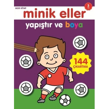 Minik Eller Yapıştır Ve Boya - Mor