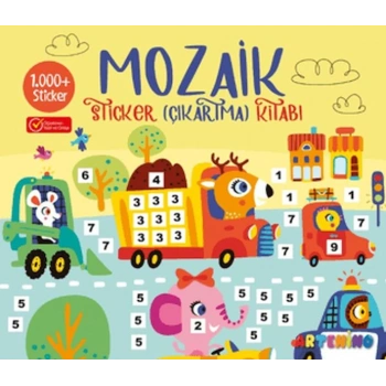 Mozaik  Çıkartma Kitabı - Sarı