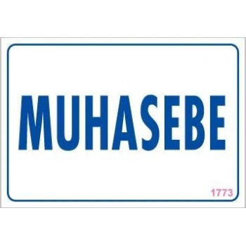 Muhasebe Uyarı Levhası 17,5x25 KOD:1773