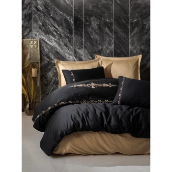 Nakışlı Çift Kişilik Saten Nev Takımı Gloria Gold