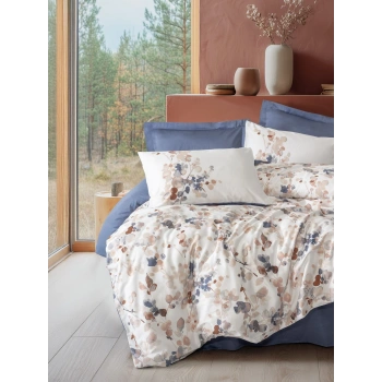 Nebulae İndigo Saten Nev Takımı Çift Kişilik