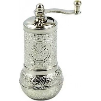 Osmanlı Motifli Kahve ve Baharat Değirmeni Gümüş