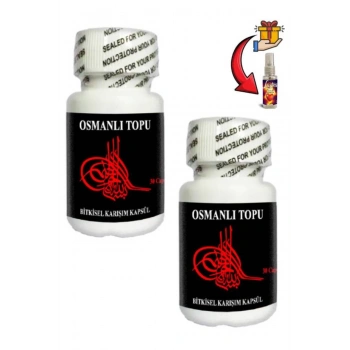 Osmanlı Topu Erkeklerin Pe.nis Sertleşmeye Yeni Takviye 30lu x 2 ad + Lustra Masaj Yağı