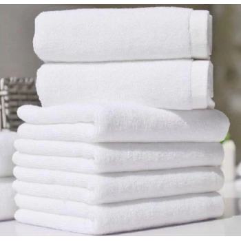 Otel Tipi 50x90 Yüz Havlusu Beyaz