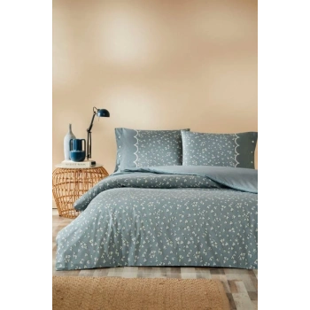 Özdilek Çift Kişilik Ranforce Nev Takımı Cilantro Mavi