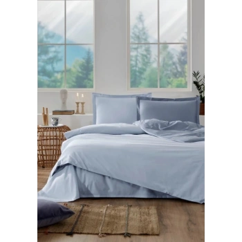 Özdilek Çift Kişilik Ranforce Nev Takımı Colourist Buz Mavisi Marina