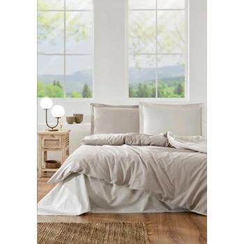 Özdilek Çift Kişilik Ranforce Nev Takımı Colourist  Kum Beji Vanilya