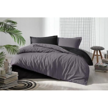 Özdilek Çift Kişilik Ranforce Nev Takımı Colourist Antrasit Siyah