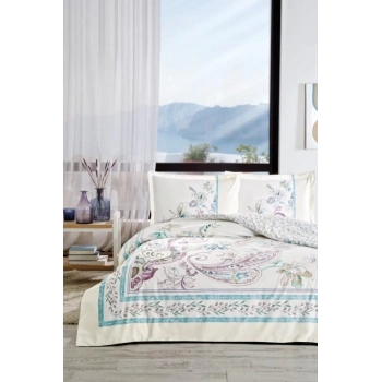 Özdilek Çift Kişilik Ranforce Nev Takımı Flor Bohemia Lila
