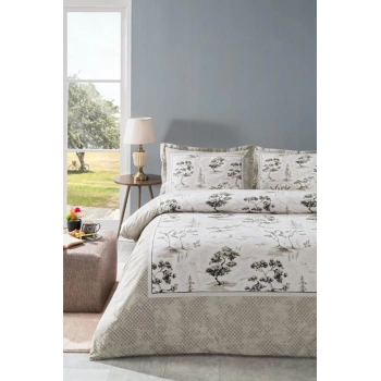 Özdilek Çift Kişilik Ranforce Nev Takımı Toile de Jouy Bej