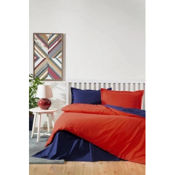 Özdilek Tek Kişilik Ranforce Nev Takımı Colormix Kırmızı Lacivert