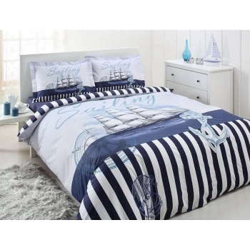 Özdilek Tek Kişilik Ranforce Nev Takımı Sailing Voyage Lacivert