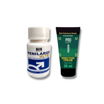 Penilarge Ultra Natural Engarlement 30lu Pro Caps Erkek Performansı Arttıran Özel Krem 50 ml