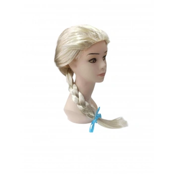 Platin Altın Dore Renk Karlar Ülkesi Elsa Frozen Peruğu Çocuk Boy
