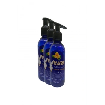 Playboy Pure Edible Massage Oil 120ml Portakal Aromalı Masaj Yağı 3 Adet