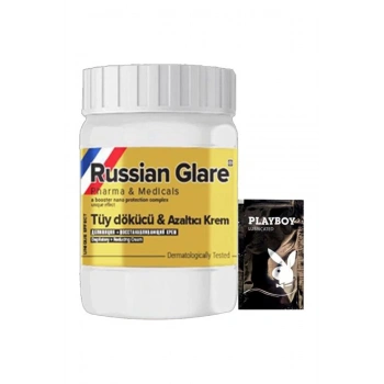 Playboy Rusian Glare Nano 50 ml Rus Merhemi Tüy Dökücü Azaltıcı Krem + Yanında Jel - 000031KI