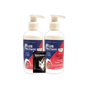 Playboy Tüy Dökücü Krem2 Adet x 250 ml Ceviz Sütlü & Cevizli Rus Merhemi + Yanında Jel - 000031KI