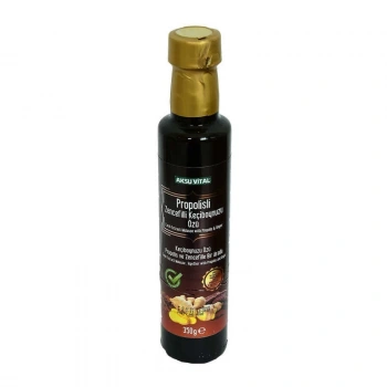 Propolisli Zencefilli Keçiboynuzu Özü Cam Şişe 350 Gr