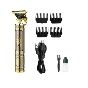 PS-033 Çelik Kasa Profesyonel T-bıçak Saç Sakal Ense Ve Çizim Tıraş Makinesi