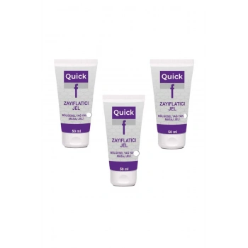 Quick F Gel Bölgesel Yağ Yakımını Destekleyen İnceltilmiş Selülitinizin Yeni Sırrı Hızlı Jel X 3 Ad