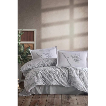 Ranforce Çift Kişilik Nevresim Takımı Messina V1 Gri