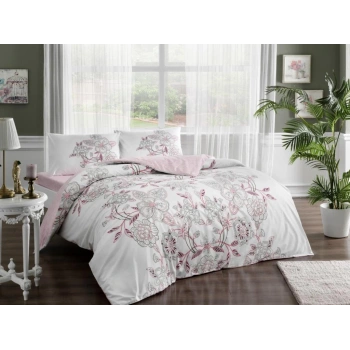 Ranforce Tek Kişilik  Nevresim Takımı Lucy Pembe