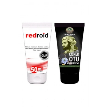 Redroid Hemeroid Ba.sur İçin Bakım Kremi 50 ml+İbn-i Sina Çörek Otu Kremi 50 ml