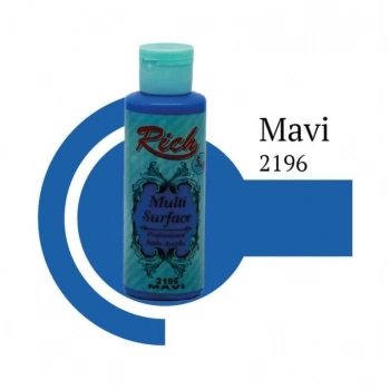Riculti Surface 2196 Mavi Akrilik Boya 120 cc
