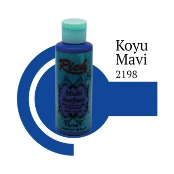 Riculti Surface 2198 Koyu Mavi Akrilik Boya 120 cc