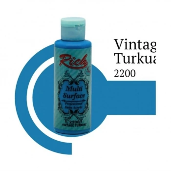 Riculti Surface 2200 Wintage Turkuaz Akrilik Boya 120 cc
