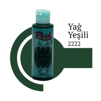 Riculti Surface 2222 Yağ Yeşili Akrilik Boya 120 cc