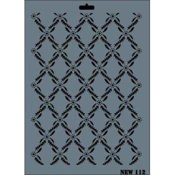 Rich New Seri N-112 Stencil 35x25 cm