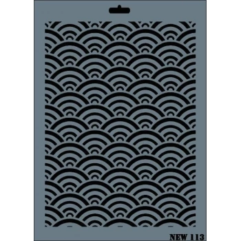 Rich New Seri N-113 Stencil 35x25 cm