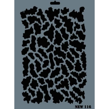 Rich New Seri N-116 Stencil 35x25 cm