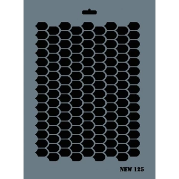 Rich New Seri N-125 Stencil 35x25 cm