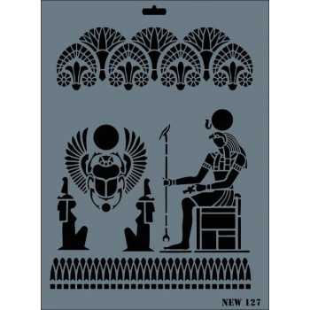 Rich New Seri N-127 Stencil 35x25 cm